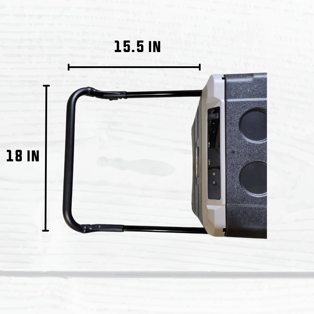 Chilly Moose Wheeled 55L Portable Fridge-Freezer - Battery Included - LG Compressor